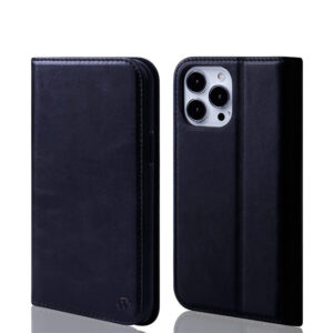 Black Leather Phone Case Iphone 15