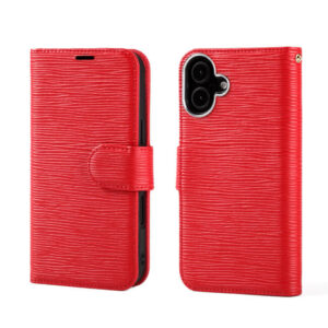 Iphone 16 Red Leather Case Factory